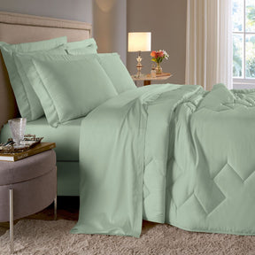 JOGO DE CAMA 400 FIOS ELEGANCE - VERDE 136007