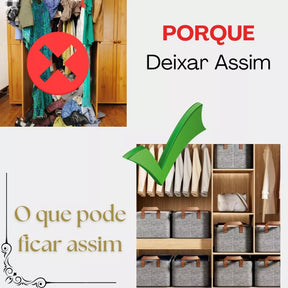 Kit 4 Caixas Organizador De Guarda Roupa Cesto Gaveta