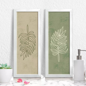 Quadro Decorativo Samambaias Boho Cozinha Banheiro Lavabo