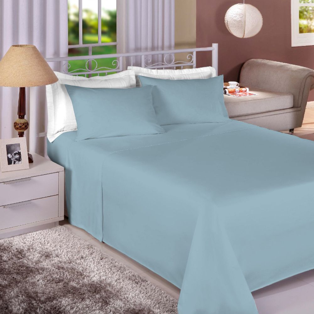 JOGO DE CAMA CASUAL HDS 180 FIOS COLOR - AZUL 144318