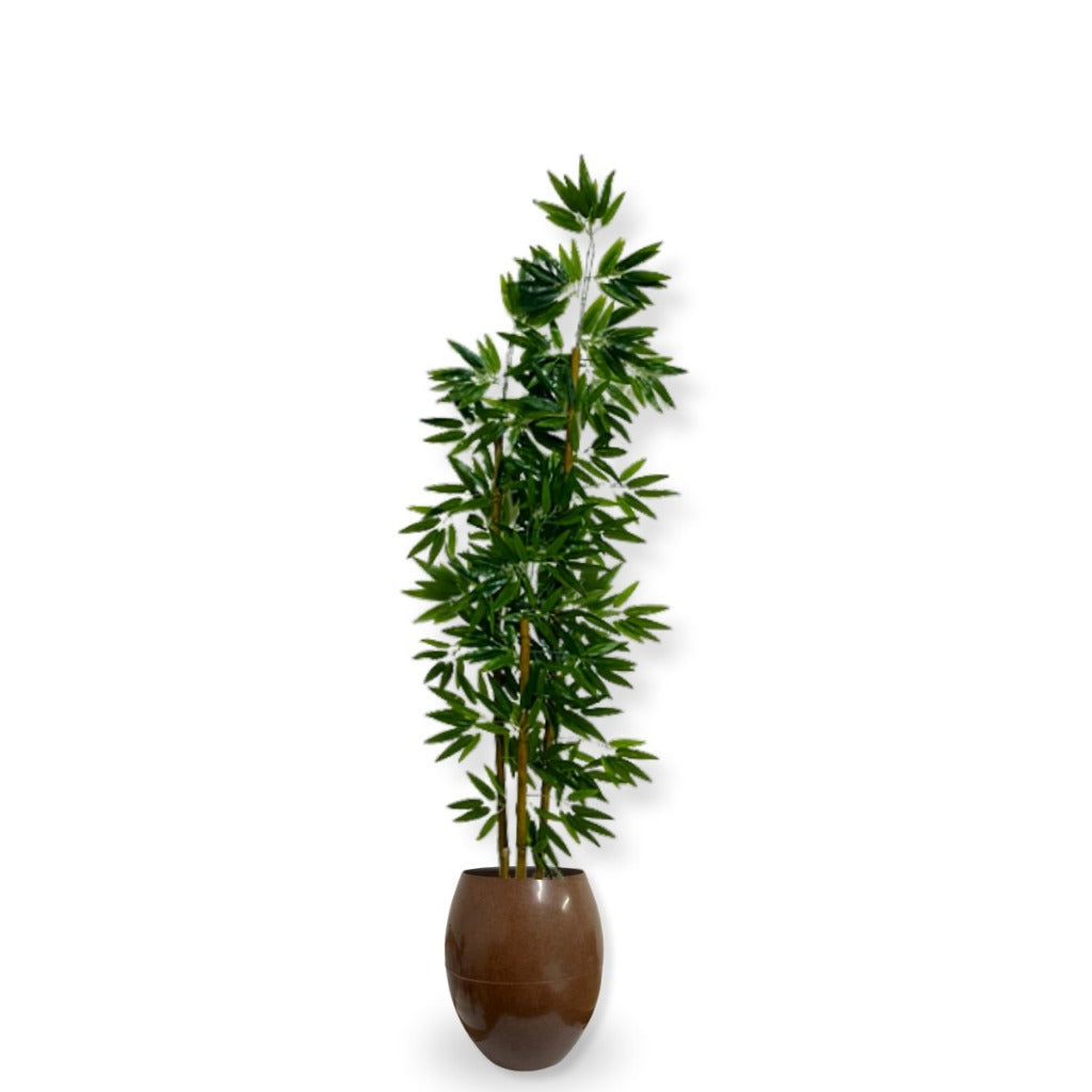 Planta Artificial Bambu Da Sorte Decoração Com Vaso