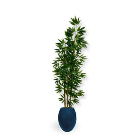 Planta Artificial Bambu Da Sorte Decoração Com Vaso